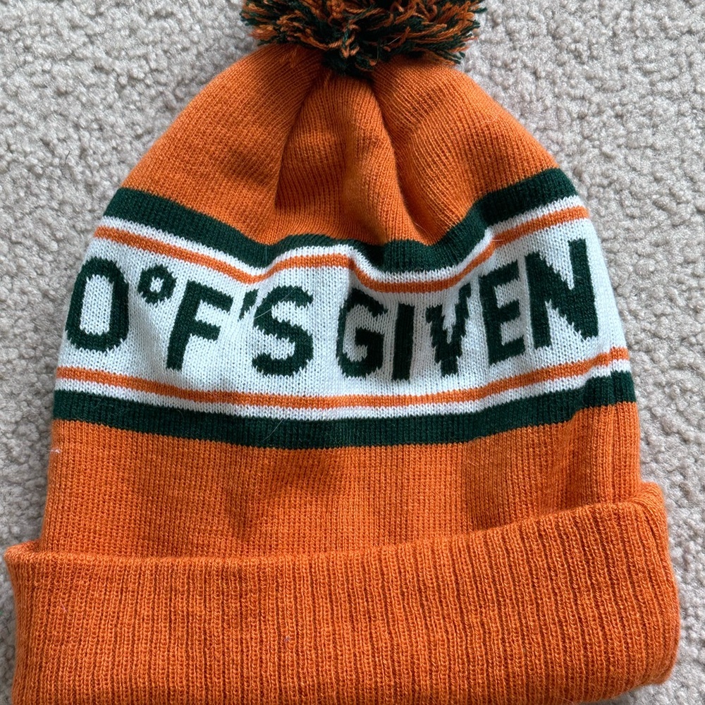 Jagermeister Orange Knit Beanie with Branded Tag - Picture 2 of 3